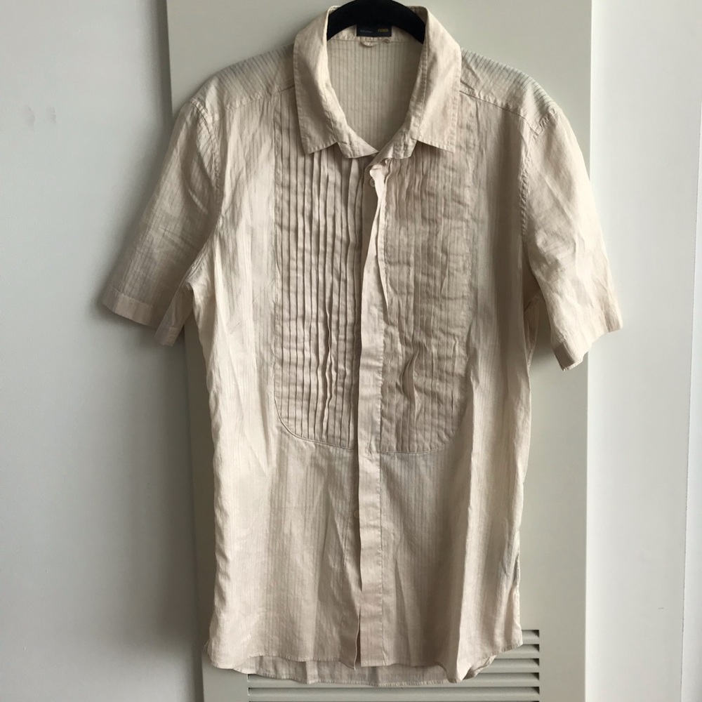 FENDI Silk Blend Button Down shirt